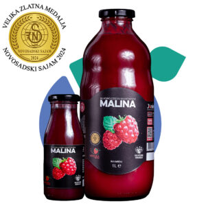 hladno cedjeni maticni sok malina Jonini 100% malina, bez secara i aditiva
